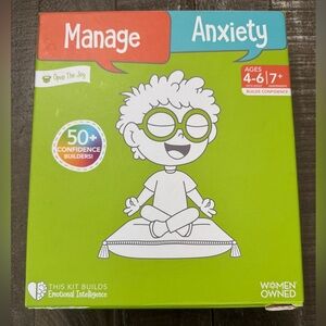 OPEN THE JOY Manage Anxiety Activity Kit NIB Kids Age 4-7 Games, Projects